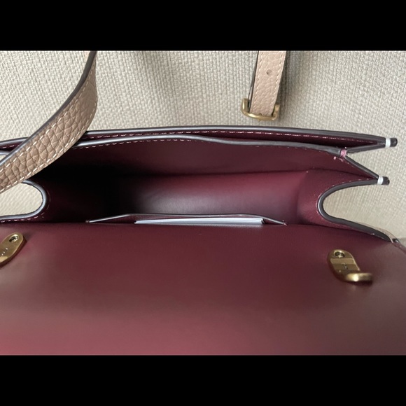 Coach Alie Shoulder Bag 18 In Colorblock brass/taupe multi new - Picture 9 of 12